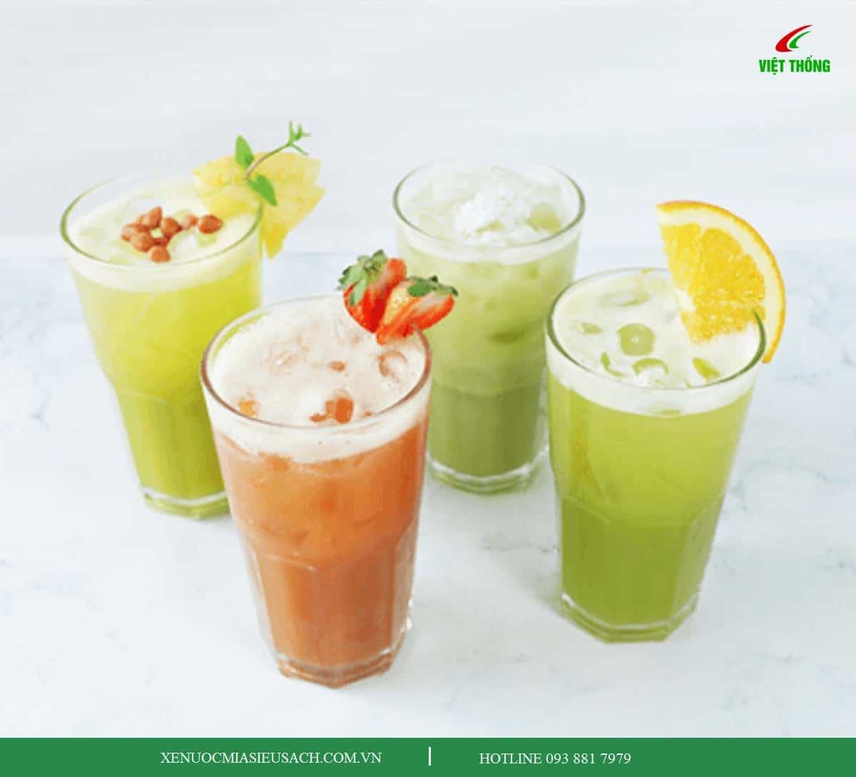 cách pha chế nước mía các vị