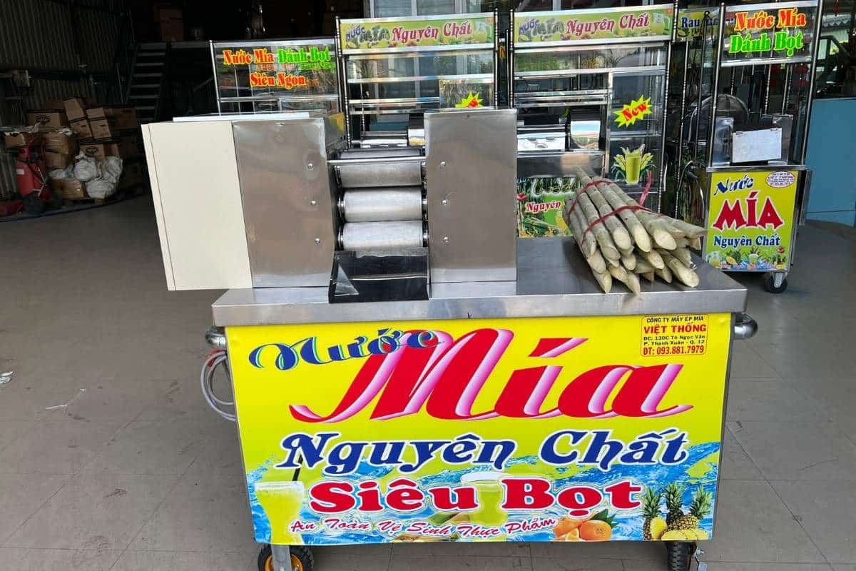 Máy ép mía siêu sạch 6 lô 1500W