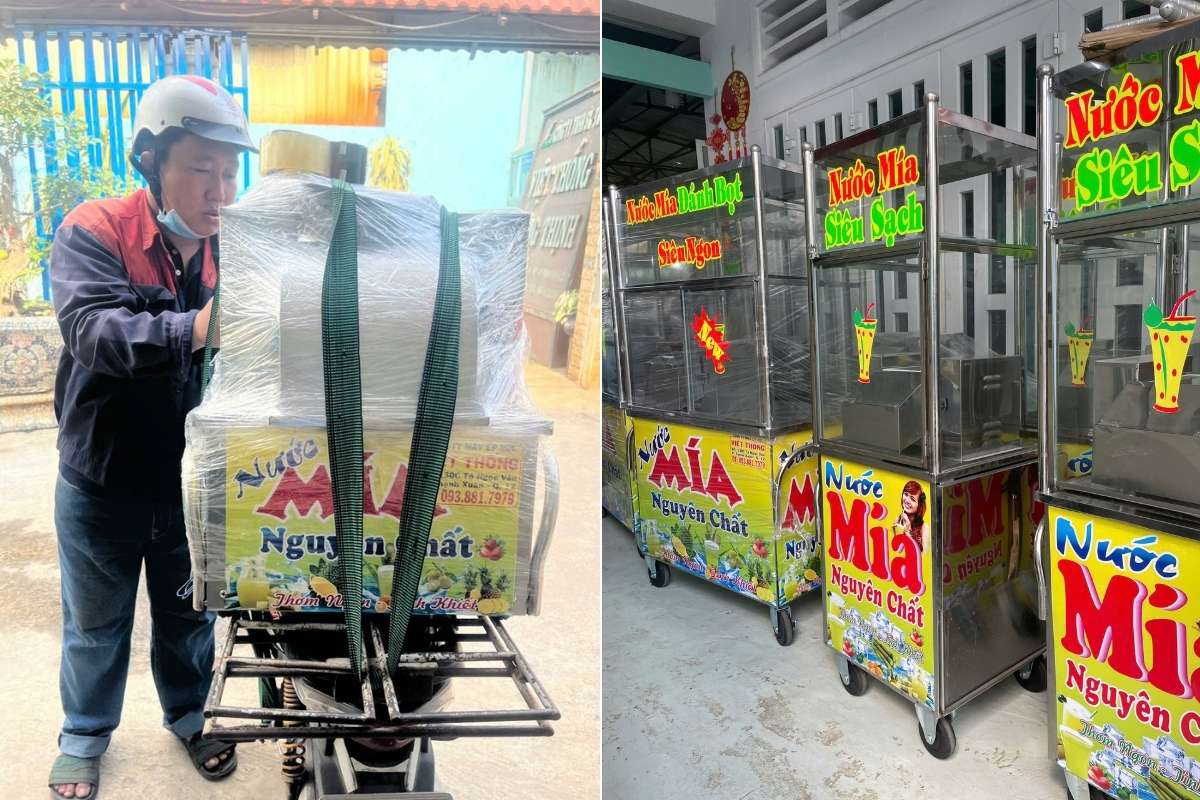 Máy ép mía siêu sạch Việt Thống giao hàng nhanh toàn quốc