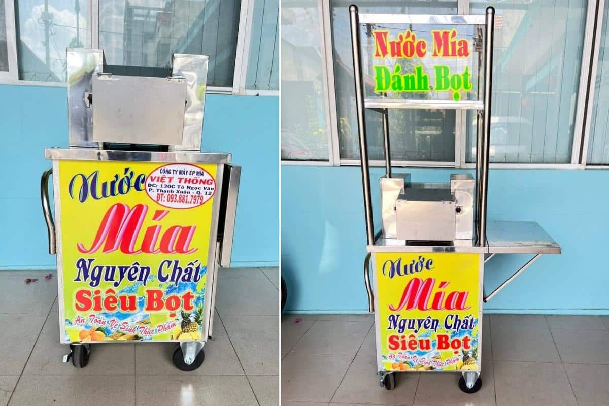 Xe nước mía siêu sạch tạo bọt mini