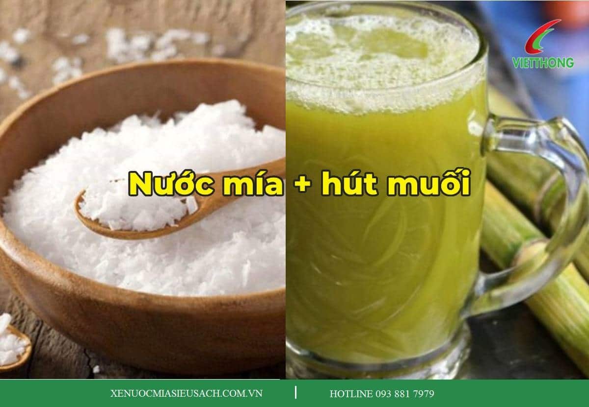 Nước mía + một chút muối