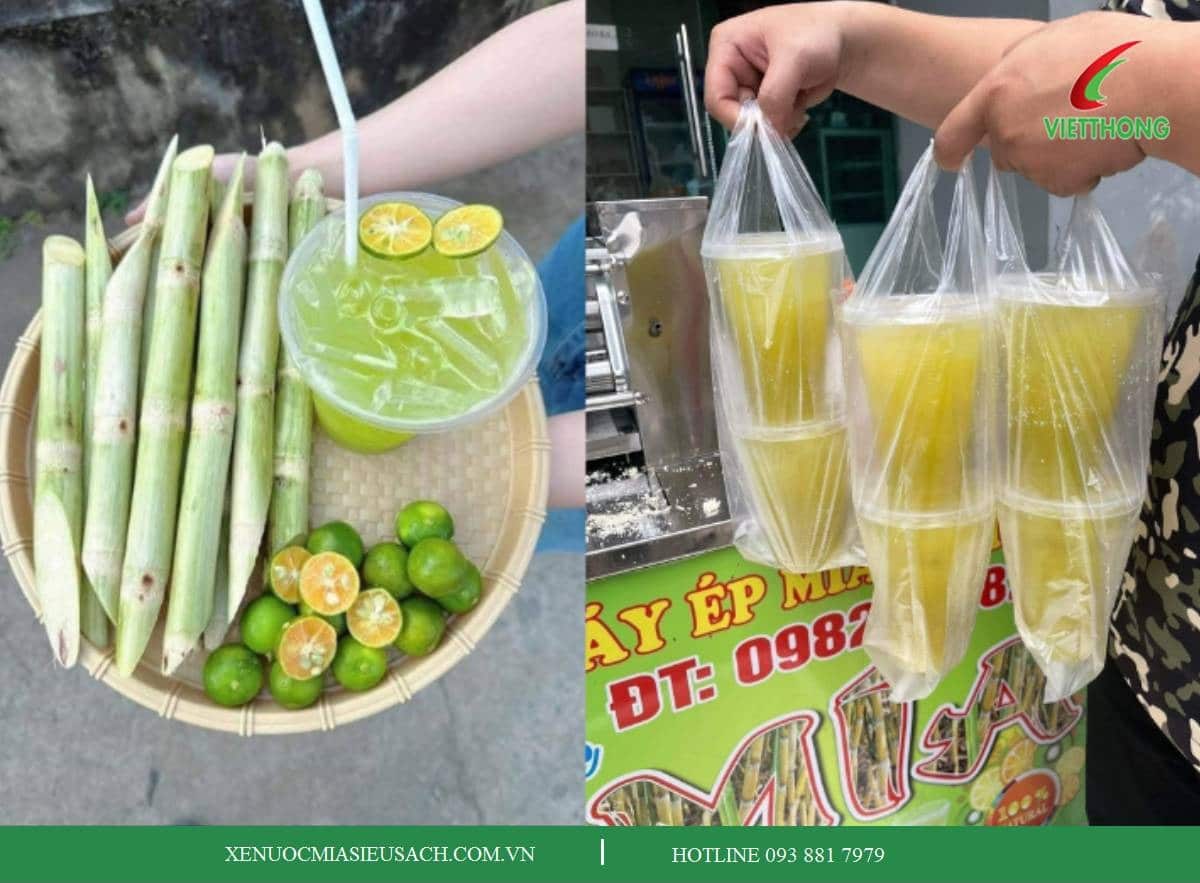 nước mía giải rượu - quất chanh