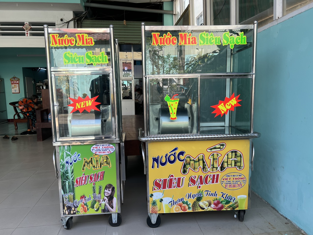 Xe nước mía tại Phú Nhuận