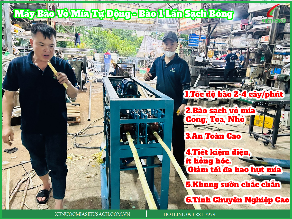 Máy Bào Mía Tự Động