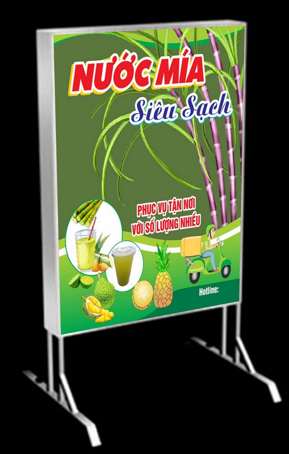 Bảng hiệu quảng cáo nước mía