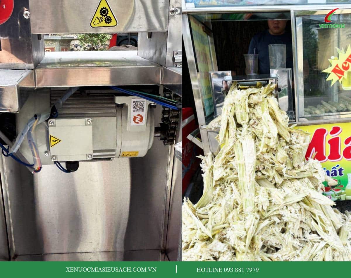 Động cơ máy ép mía 3 rulo công nghiệp