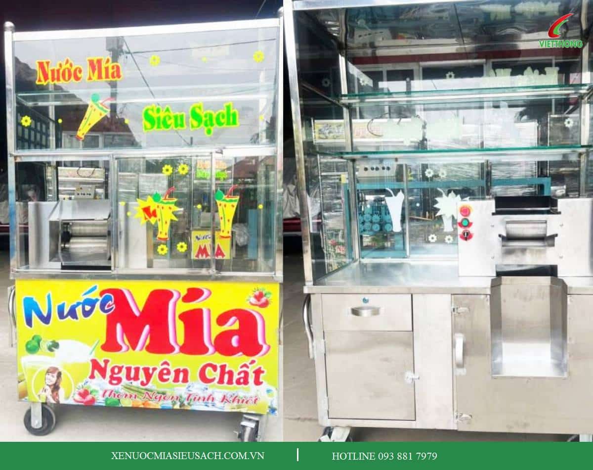 Máy ép mía công nghiệp 3 rulo siêu sạch đang hoạt động