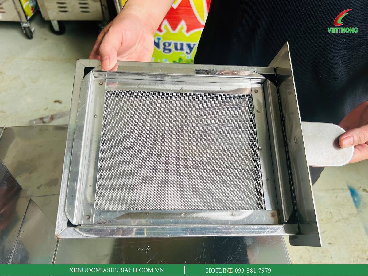 Lưới lọc cặn bả - xe nước mía mini không tủ kính