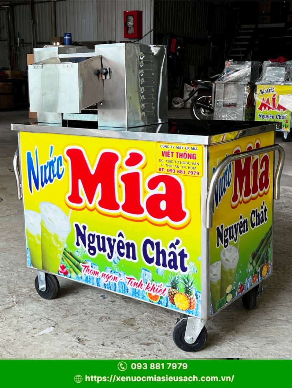 Xe nước mía siêu sạch 4 lô